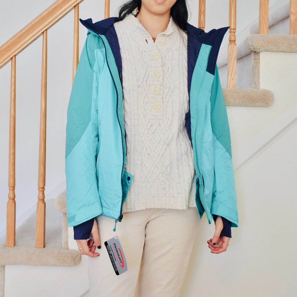 Land's End Bright Teal Winter Jacket